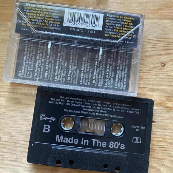 Various – MuchMusic's Made In The '80s Vintage Cassette Tape VG+ C42 - Picture 2 of 2